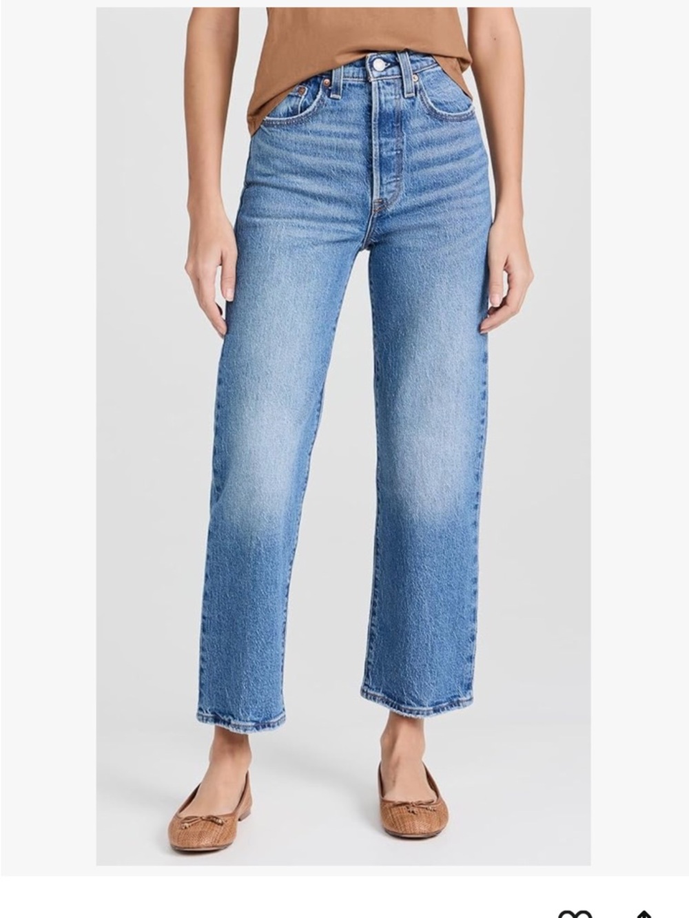 Levi’s Women’s Premium Ribcage Straight Ankle Jeans